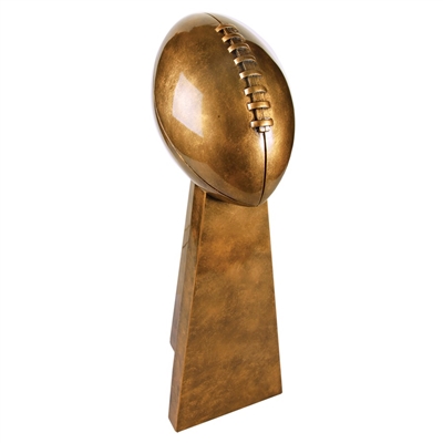 The Golden Pinnacle Fantasy Football Trophy from Bruno's