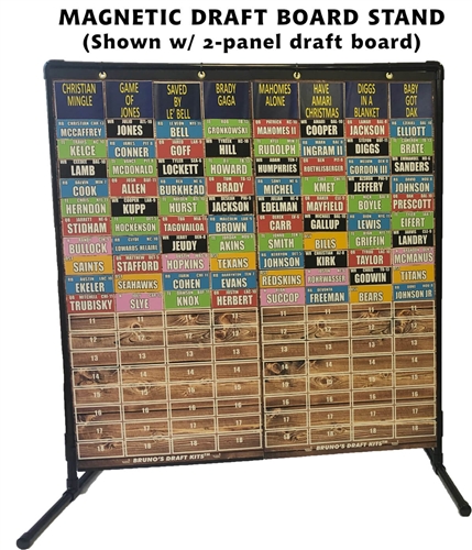 Reusable Stand for Magnetic Fantasy Football Draft Board