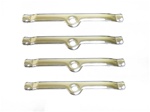 SBC Chrome Valve Cover Spreader Retainer Tab Bars, Small Block, 4 Piece Set