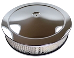 1967 - 1981 CHROME Air Cleaner Assembly, Open Element with Base, Chrome Lid and Filter