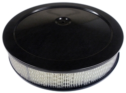 1967 - 1981 BLACK Air Cleaner Assembly, Open Element with Black Base, Black Lid and Filter