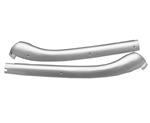 1968 - 1969 Camaro Convertible Header Panel Moldings, Satin Finish Pair