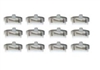 1970 - 1981 Windshield Molding Clips, Plastic Version, 12 Pieces