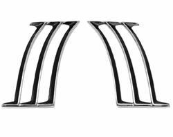 1969 Camaro Quarter Panel Louvers, Pair