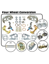 1967 - 1969 Brake Conversion Kit, Power Disc, Front & Rear