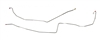 1967 - 1968 Camaro Brake Line, Front to Rear with Disc Brake Conversion