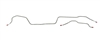 1975 - 1981 Camaro Brake Lines Set, Rear Axle for Cars with F-41 Suspension
