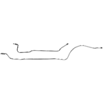 1986 - 1992 Camaro Brake Lines Set, Rear Axle, equipped With Rear Disc Brakes and WITH a Borg Warner HD Rear End