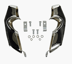 1967 - 1968 Camaro Chrome Front Bumper Guards, Pair