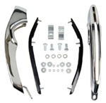 1969 Camaro Optional Chrome Deluxe Rear Bumper Guards Set