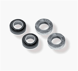 1969 Camaro Front Corner Bumper Bracket Mounting Rubber Bushings and Steel Inserts Set