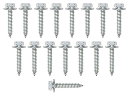 1967 - 1969 Camaro Rear Convertible Top Tack Strip Mounting Bolts Set, 17 Pieces