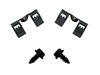 Image of 1969 Camaro Dash Gauge Lens Mounting Clips with Screws, Center Lower Side, Fuel/Gas or Clock