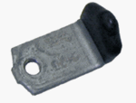 1968 - 1969 Camaro Door Glass Stopper Bracket with Rubber Coating, Lower Forward Each