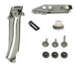 1967 - 1969 Camaro LH Quarter Window Glass Track, Roller, and Mounting Plate Kit