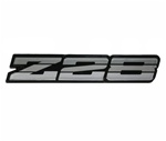1985 - 1987 Camaro Rocker Panel Emblem, Z28 Logo, Silver, 20554148