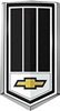 1979 Camaro Z28 Front Grille Emblem with Black and Chrome Bow Tie Logo Shield