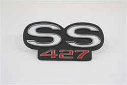 1967 - 1969 Rear Panel Emblem, Super Sport "SS 427"