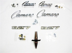 1968 Camaro Emblems Set for Standard 327, Complete | Camaro Central