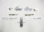 1968 Camaro Emblem Set for Rally Sport with 327 Engine, 7 Piece Kit