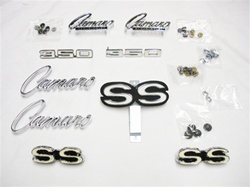 1968 Camaro Emblems Set for Super Sport 350 with Rally Sport Grille, Complete | Camaro Central