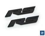 2010 - 2015 Custom Emblems, Rally Sport "RS" Badge Logo, Billet Black, Pair