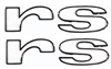 1967 camaro Fender Emblems, Rally Sport rs Logo, White and Chrome | Camaro Central