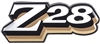 1978 Grille Emblem, "Z28" Logo, GOLD