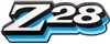 1978 Grille Emblem, "Z28" Logo, BLUE