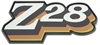 1978 Fuel Door Emblem, "Z28" Logo, GREEN