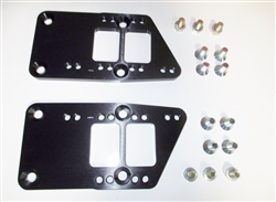 LS Engine Conversion Mount Adapter Brackets with Hardware, Billet Aluminum Black Anodized