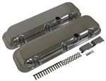 1967 - 1974 Camaro Valve Covers, Big Block Chevy, Polished Aluminum