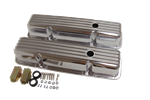 1967 - 1985 Camaro Valve Covers, Small Block, Polished Aluminum, Finned, Tall