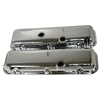 1967 - 1972 BIG BLOCK Valve Covers, CHROME Without Drippers, OE Height