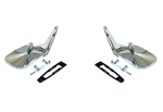 1968 - 1969 Camaro Exterior Door Mirrors Set, Chrome, Pair of LH and RH