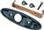 1970 - 1981 Camaro Exterior Bullet Door Mirror Mounting Bracket, Gasket and Hardware Kit, LH