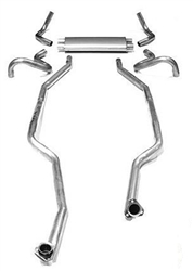 1967 - 1968 Camaro Small Block Exhaust System, 2" OE Style Aluminized Kit