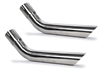 Pypes Custom Long Stainless Steel Tail Pipe Exhaust Tips For 2.5 Inch, Pair