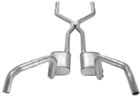 1967 - 1969 Camaro Pypes Stainless Steel H-Bomb 2.5" Dual Exhaust H-Pipe System with Street Pro Mufflers