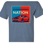 T-Shirt, 5th Generation Camaro Nation, Red, White, and Blue