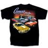 Image of the Chevy Camaro 1970 - 1981 2nd Gen Garage Black T-shirt