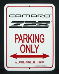 Camaro Parking Only Sign, Third Generation Camaro Z28 Logo