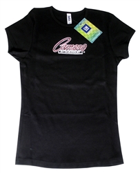 "Camaro By Chevrolet" Rhinestones T-Shirt, Ladies