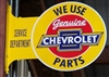 Metal Tin Stand Out Sign, We Use Genuine Chevrolet Parts