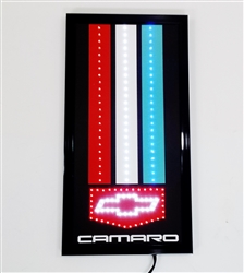 Camaro LED Wall Sign with Bowtie