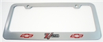 Custom Engraved License Frame, "Z/28" with Bowtie Logos