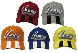 Camaro Hat Baseball Cap, Camaro By Chevrolet with Stripes