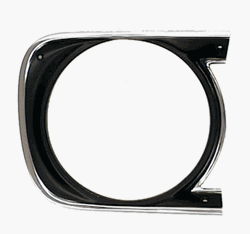 1968 Camaro Standard Grille Headlight Bezel, Right Hand