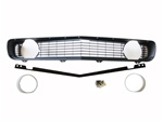 1969 Grille Kit, Standard, Black with Standard Headlight Bezels