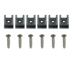 1974 - 1977 Headlight Bezel Mounting Screws and J-Clips Set, Standard, 12 Pieces